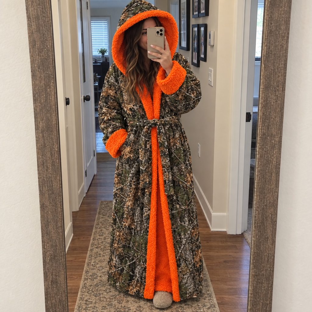 Buck's Camo Heated Robe